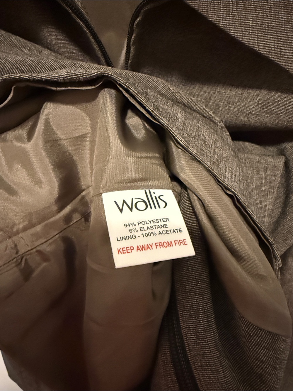 Wallis Women's Taupe Zip-Front Blazer Jacket - Picture 3 of 3
